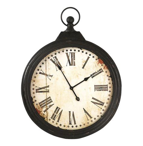 rustic pocket watch wall clock.